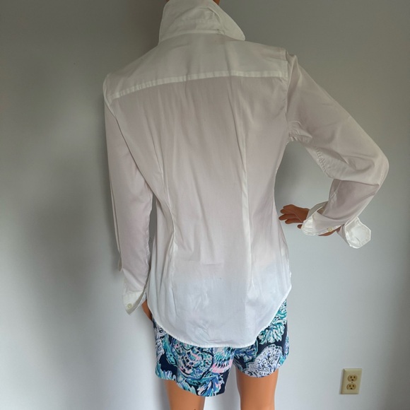 Ann Taylor White Button-Down Shirt - Picture 4 of 12